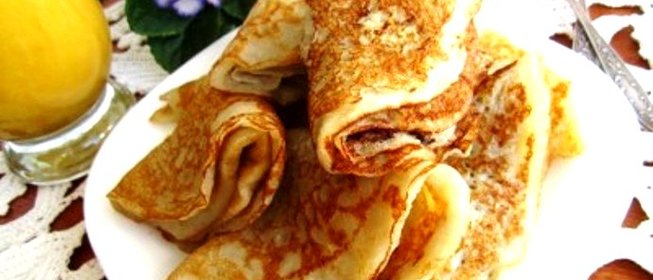 Постные блины на дрожжах