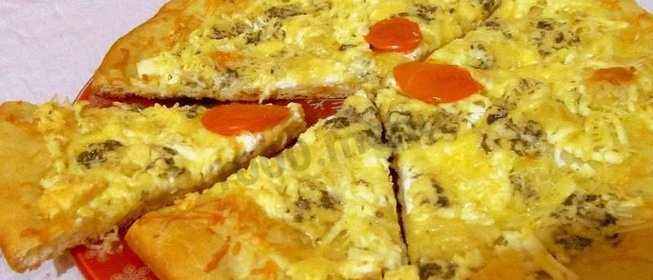 Итальянская пицца 4 сыра в духовке