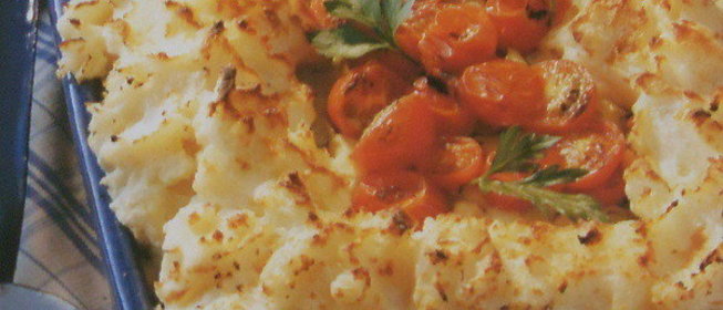 Запеканка с окорочком и луком.