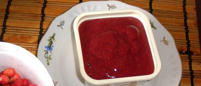 Земляничное варенье жидкое