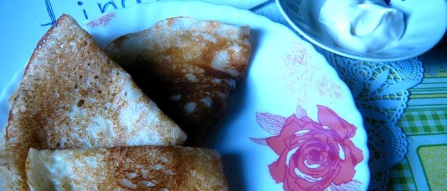 Блины молочные