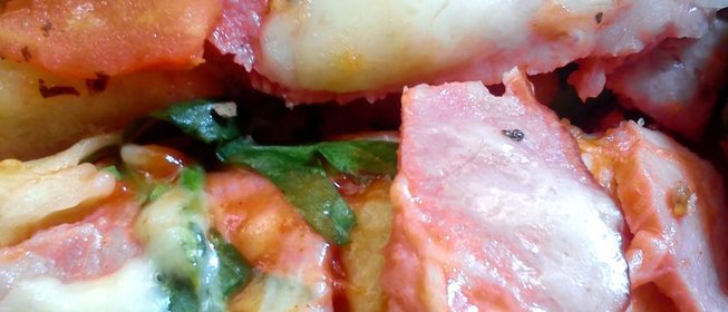 Пицца с маслинами и маасдамом