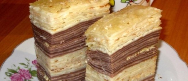 Блинный торт со сметаной и сгущенкой