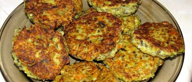 Овощные медальоны с грибами