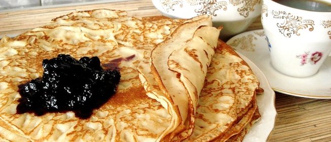 Блины обычные на молоке