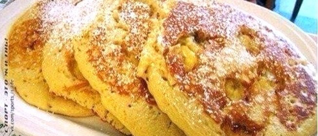 Овсяные оладьи с бананами