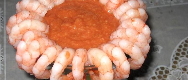 Вкусный соус к креветкам