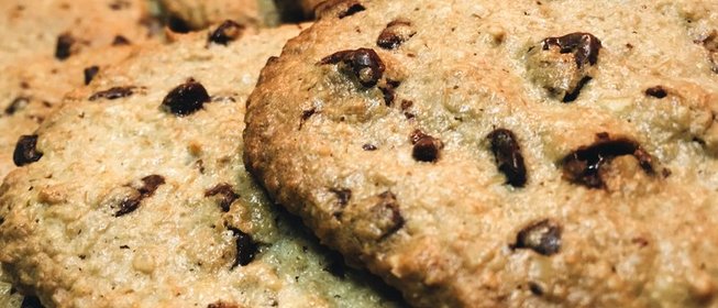 Овсяное печенье с кусочками шоколада