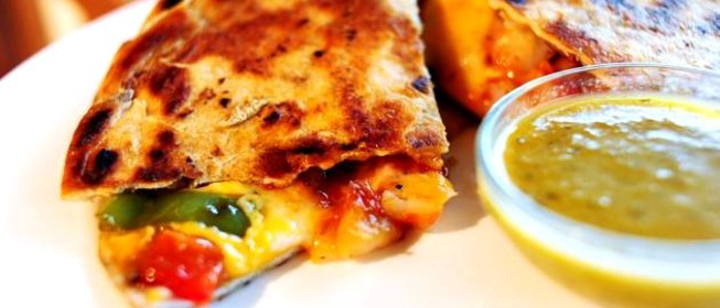 Кесадилья с креветками