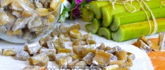 Цукаты из ревеня