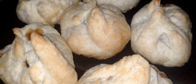 Слоеные мешочки с джемом