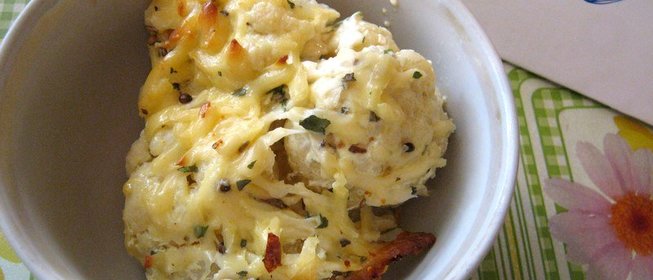 Запеканка из цветной капусты под сыром