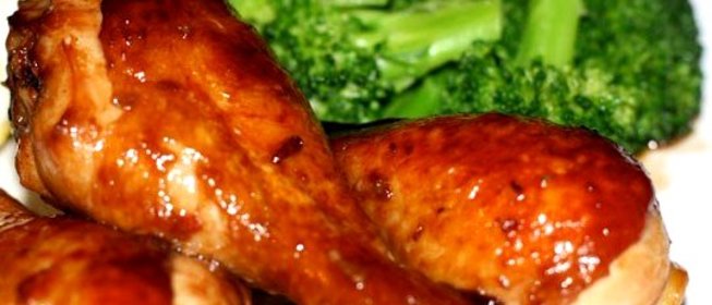 Куриная голень в горчично-медовом соусе