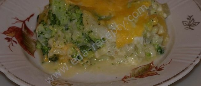 Запеканка из цветной капусты и брокколи