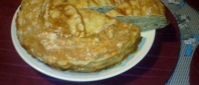 Блинный торт «Яблочный Спас»