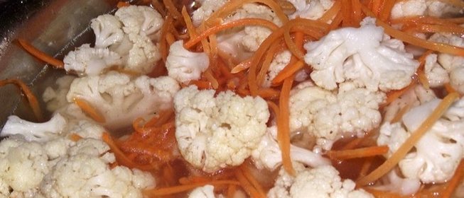 Цветная капуста по-корейски на зиму