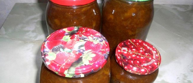 Варенье из ревеня с апельсинами