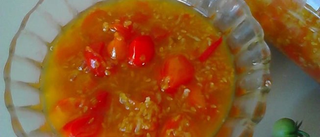 Джем с лимоном и томатами черри