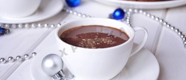 Горячий шоколад с халвой