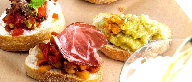 Брускетты с разными начинками