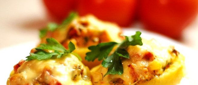 Фаршированный картофель в духовке