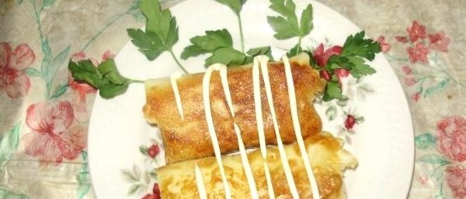 Блинчики с мясом и с луком