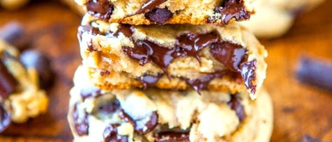 Мягкое печенье со сливочным сыром и шоколадом