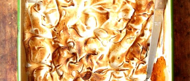 Запеканка из батата с бурбоном и ананасом