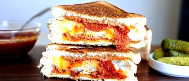 Горячие пицца-бутерброды