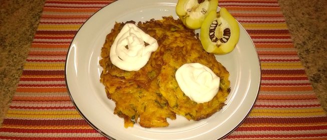 Драники из тыквы с укропом