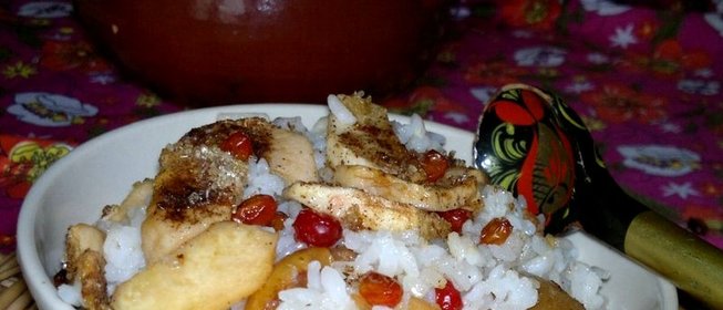 Каша рисовая в духовке