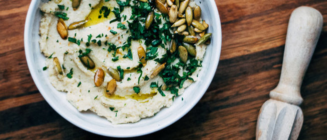 Жаренная цветная капуста с чесноком