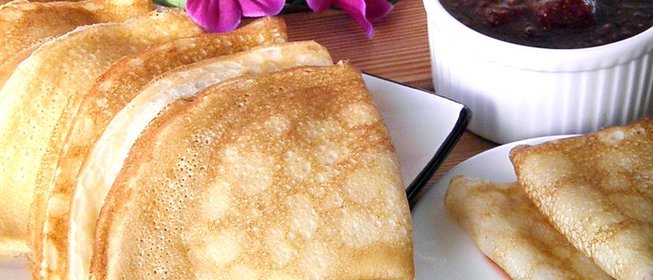 Заварные блины на молоке