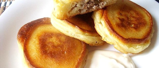 Оладьи с фаршем