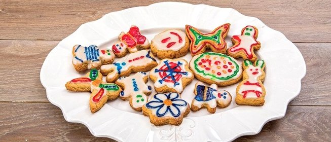 Имбирное печенье в лимонной глазури