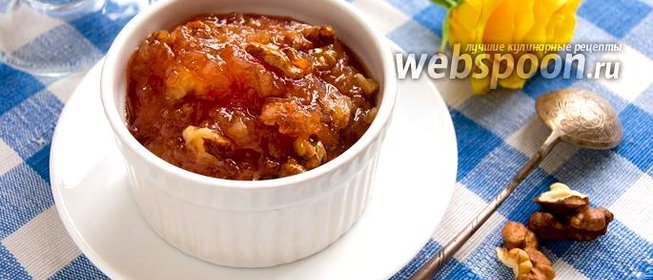 Варенье из айвы с орехами