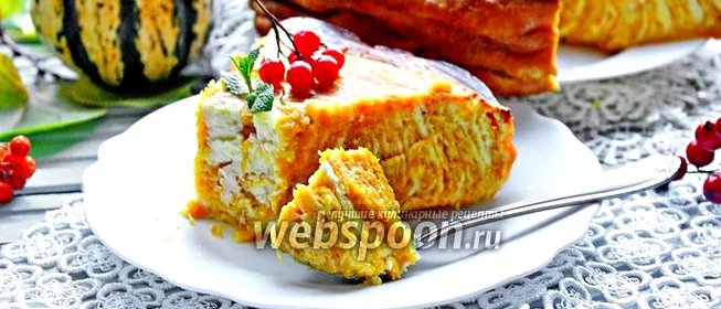 Тыквенно-творожная запеканка