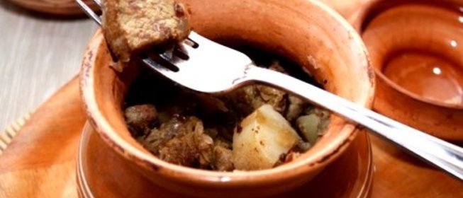 Картофель с говядиной в духовке