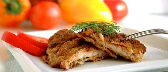 Свинина в сухарной панировке