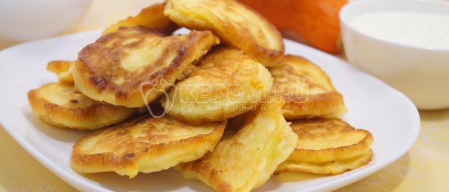 Оладьи с тыквой «Вкусные»