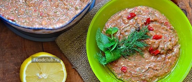 Баклажанная икра (сырая)