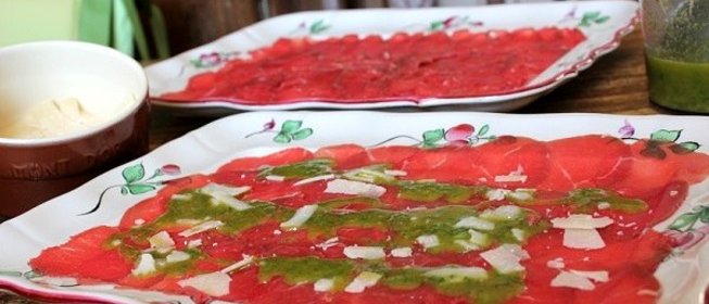 Соус для карпаччо из говядины