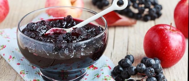 Варенье из черноплодной рябины с яблоками
