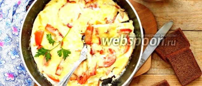 Омлет с беконом