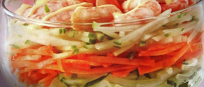 Салат-коктейль с креветками