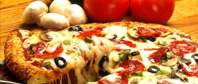 Пицца на сковороде с сыром