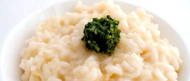 Ризотто бьянко с соусом песто
