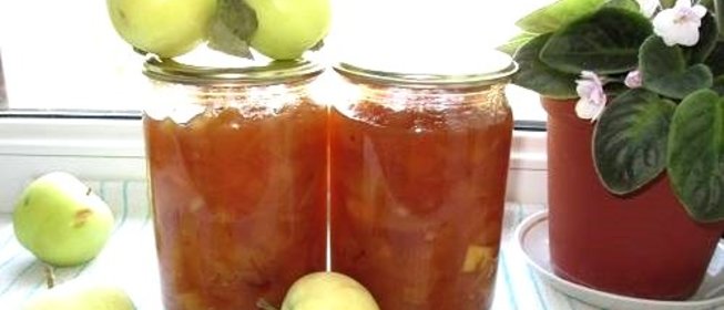 Варенье из яблок Белый налив дольками