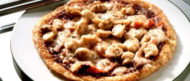 Грибная пицца с чоризо