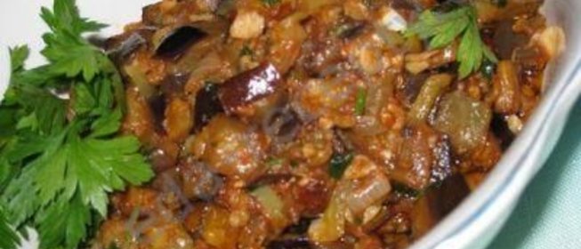 Баклажанная икра по-гречески